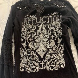 Affliction long sleeve top